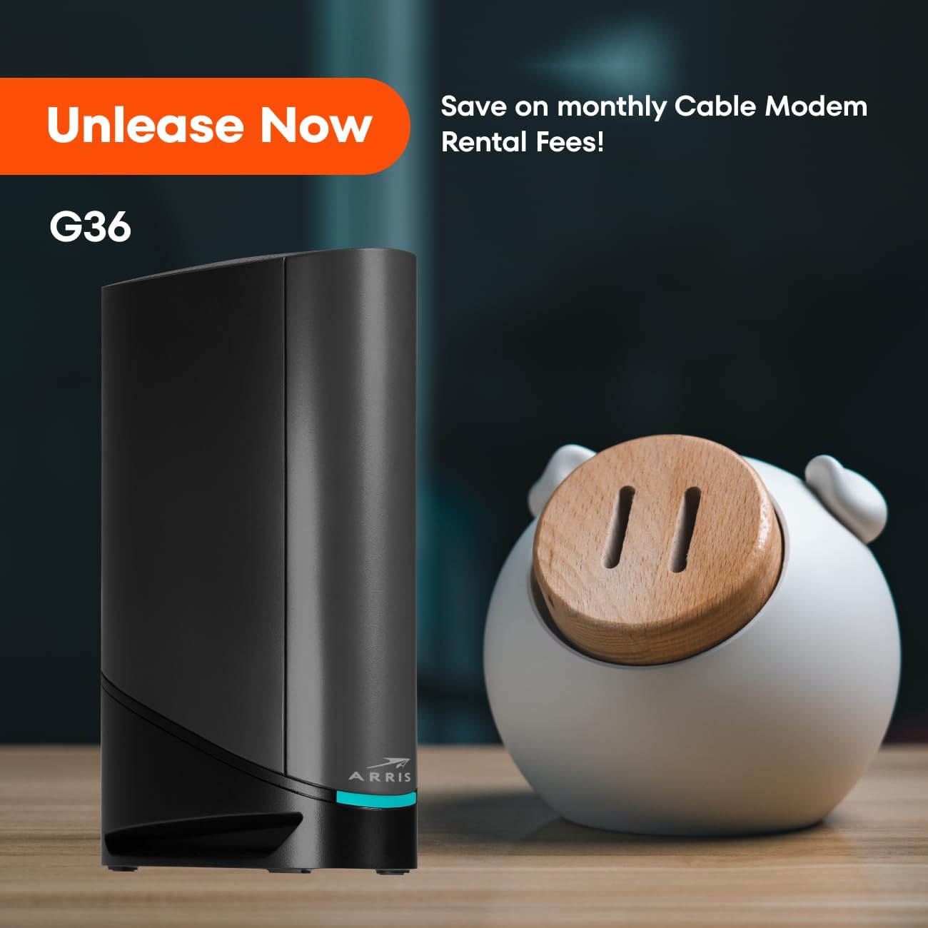 ARRIS (G36) - Cable Modem Router Combo - Fast DOCSIS 3.1 Gigabit WiFi 6 (AX3000), 1.2 Gbps Max Speeds, Approved for Comcast Xfinity, Cox, Spectrum & More [Check with your provider for compatibility]