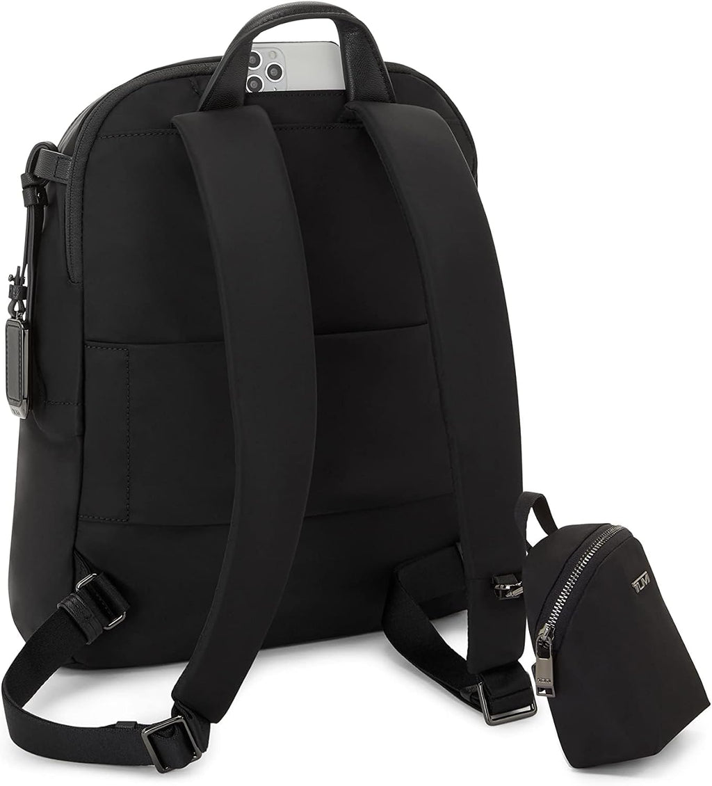 TUMI - Voyageur Halsey Backpack - Travel Backpack - For Business, Fashion, Commute - Holds Up to 14' Screens - Black & Gunmetal