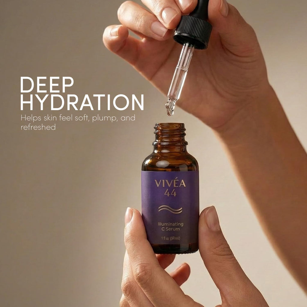 The Vivéa Ritual – 3-Piece Skincare Set with Cleanser, Vitamin C Serum & Moisturizer – Daily Hydrating and Brightening Routine for Smooth Radiant Skin – Vegan & Cruelty-Free + Gua Sha