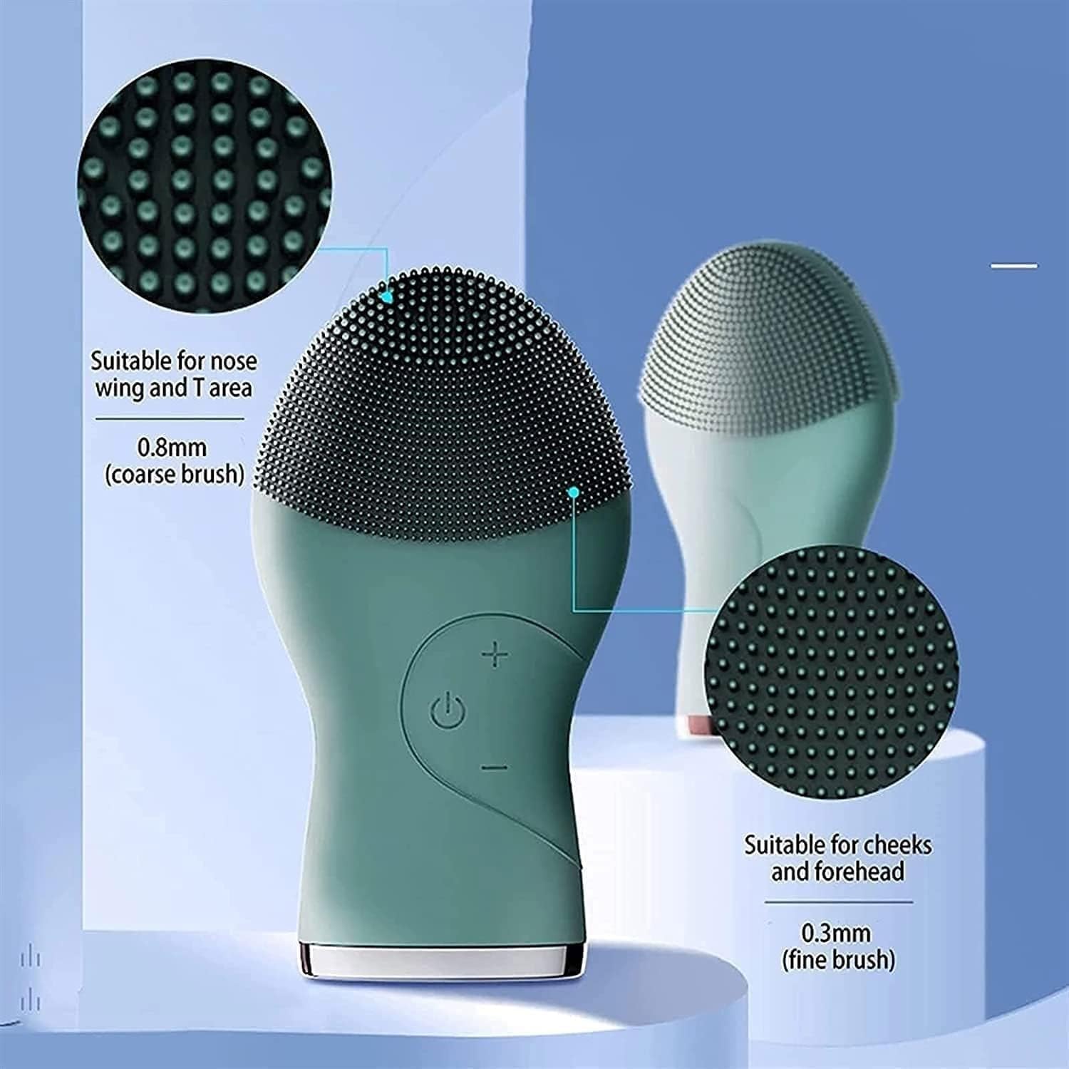 Silicone Facial Cleansing Brush Electric Face Clean Device Facial Massager Skin Cleaner Deep Pore Cleaning Brush The Perfect Ideal Gift