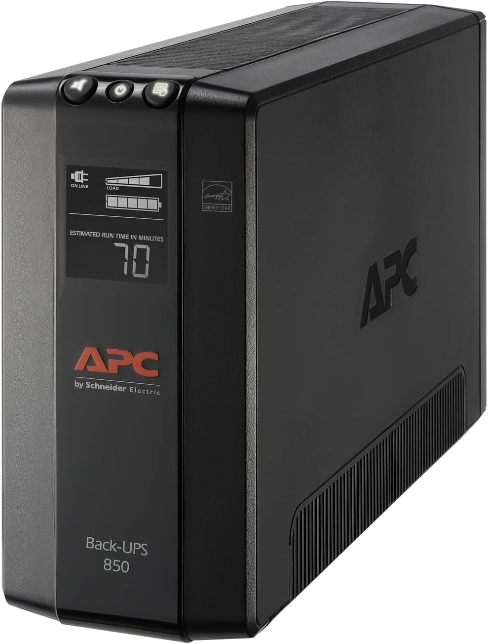 APC Back-UPS Pro 850VA UPS, 510W Battery Backup & Surge Protector, AVR, 8 Outlets (NEMA 5-15R), LCD Display, BX850M Uninterruptible Power Supply for Computers, Wi-Fi Routers, Home Office Electronics