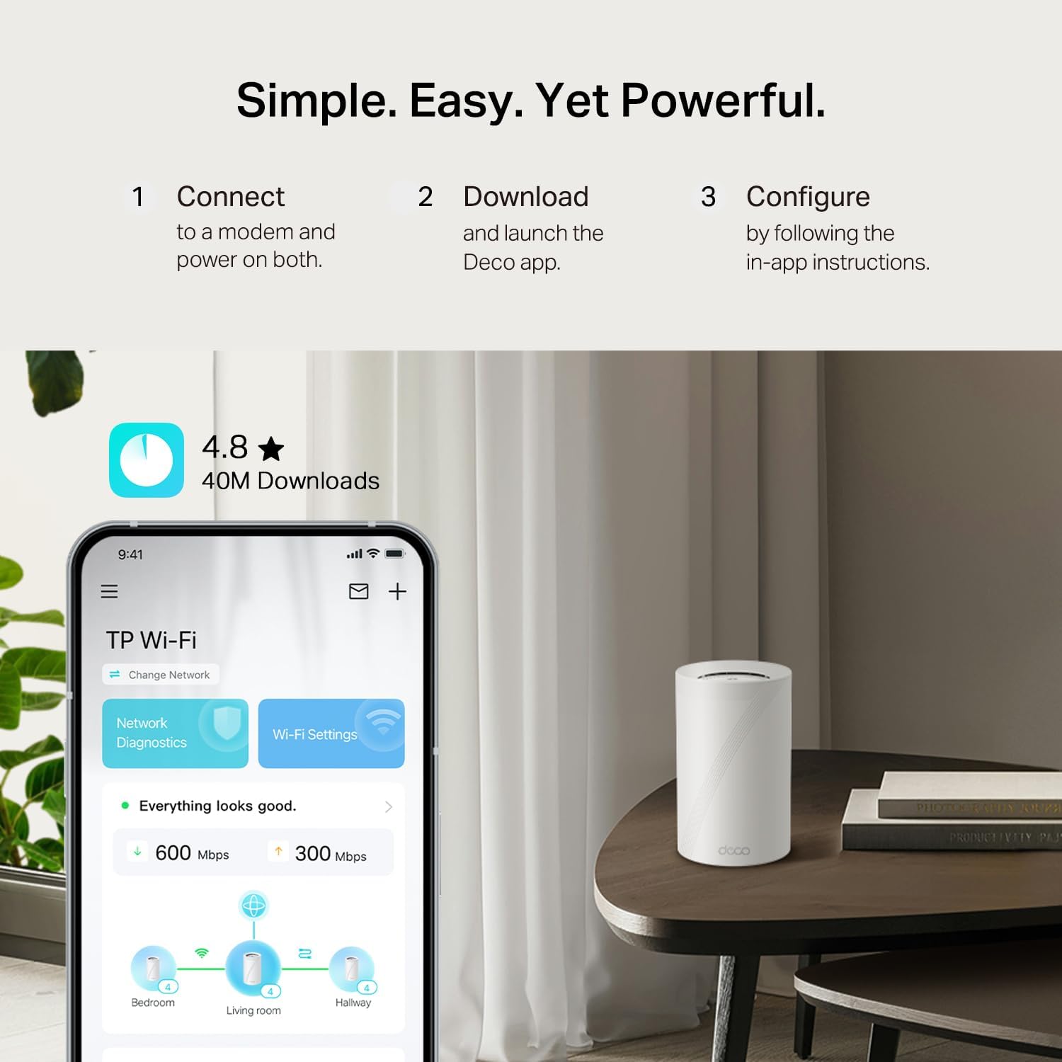 TP-Link Deco 7 Pro BE14000 Tri-Band Wi-Fi 7 Whole Home Mesh System | 8-Stream 14 Gbps | 10 WAN/LAN Port | Up to 8100 Sq.ft, 200 Devices Capacity | 320 MHz, HomeShield, AI-Roaming (BE67 3-Pack)