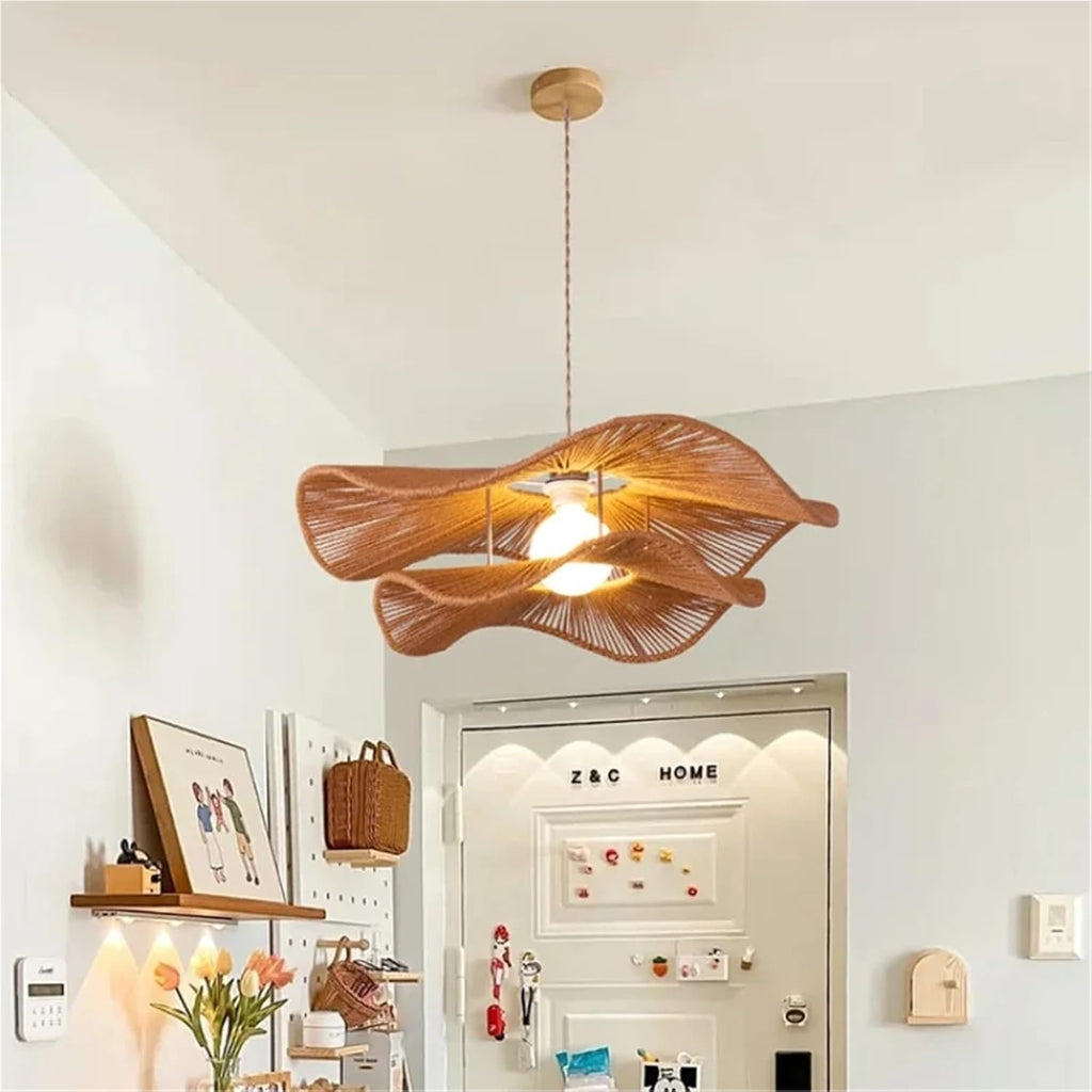 Minimalism E27 Led Pendant Lights Dining Room Hand Knitted Hemp Rope Suspend Lamp Fixtures Droplight Led Luminaria