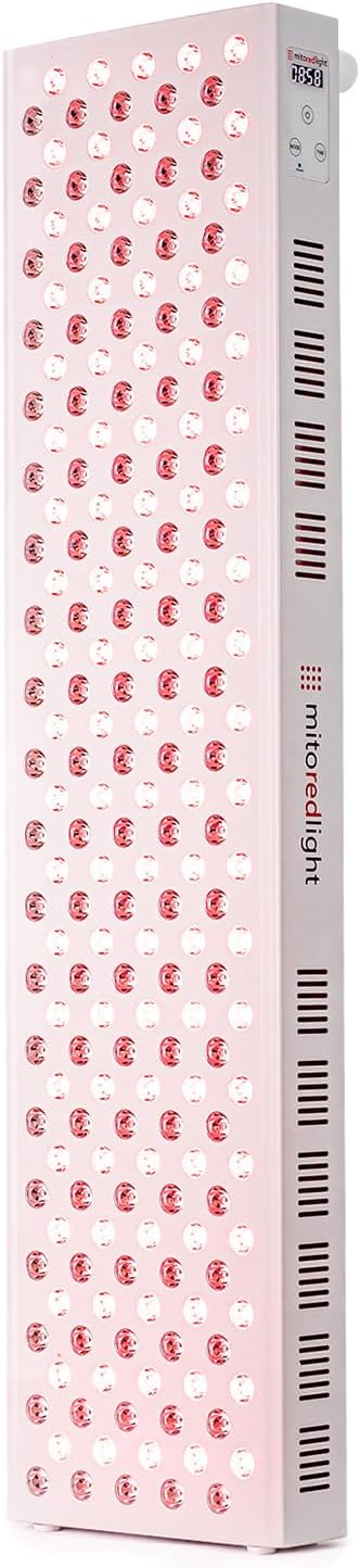 Mito Red Light – MitoMAX 2.0 Red Light Panel – Red Light Therapy for Face and Neck – Red Light & Near Infrared Red Light Therapy – At-Home Red Light Therapy for Body
