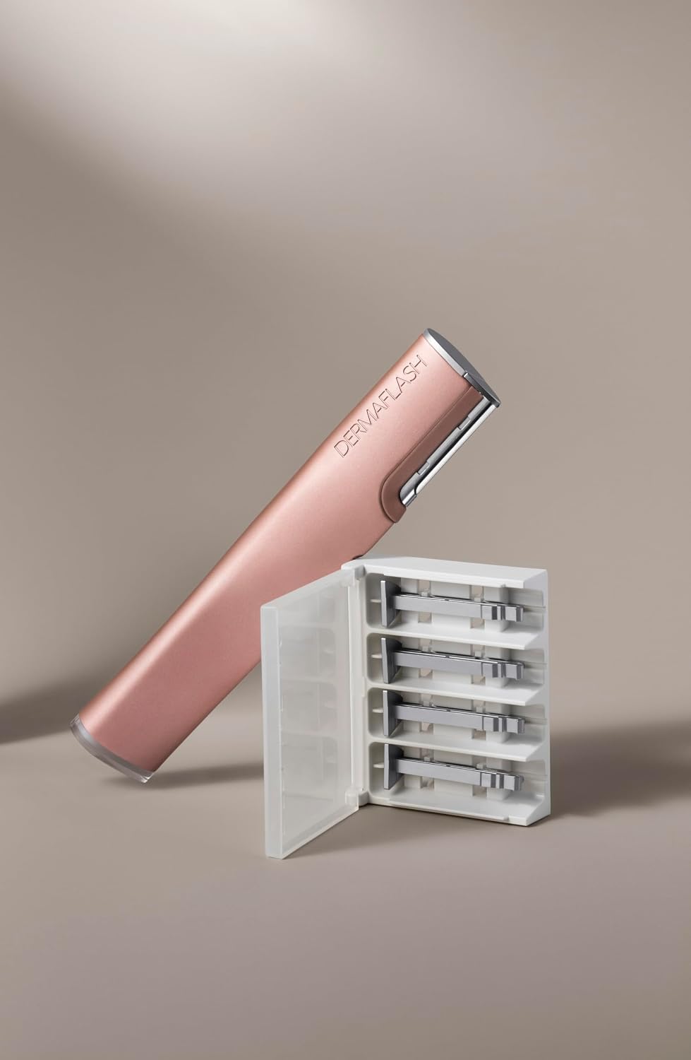 DERMAFLASH LUXE+ Sonic Dermaplaning Tool for Face Peach Fuzz Removal, Anti-Aging and Exfoliation
