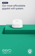 Amazon eero 6+ mesh wifi router - Supports internet plans up to a Gigabit, Coverage up to 1,500 sq. ft., Connect 75+ devices, 1-pack
