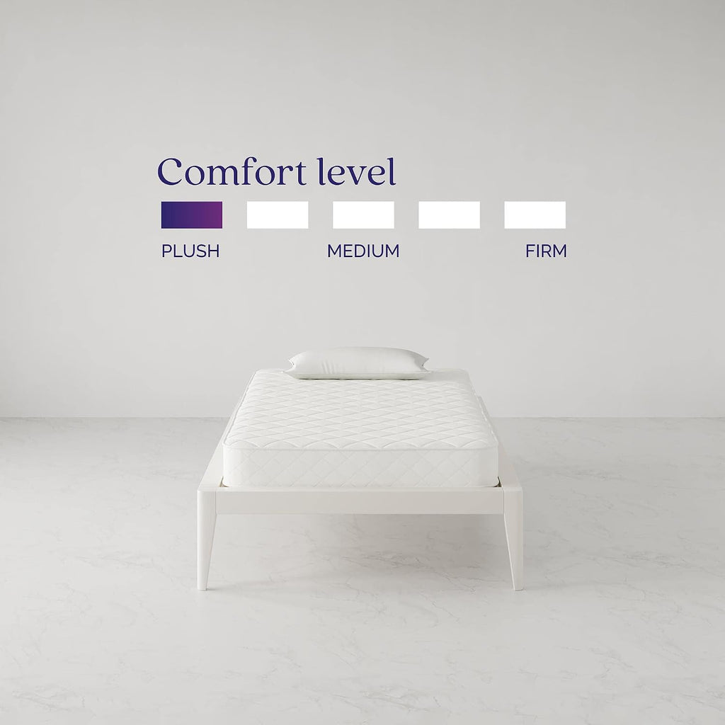 Signature Sleep 6' Coil Mattress made with CertiPUR-US® certified foam , Twin,White