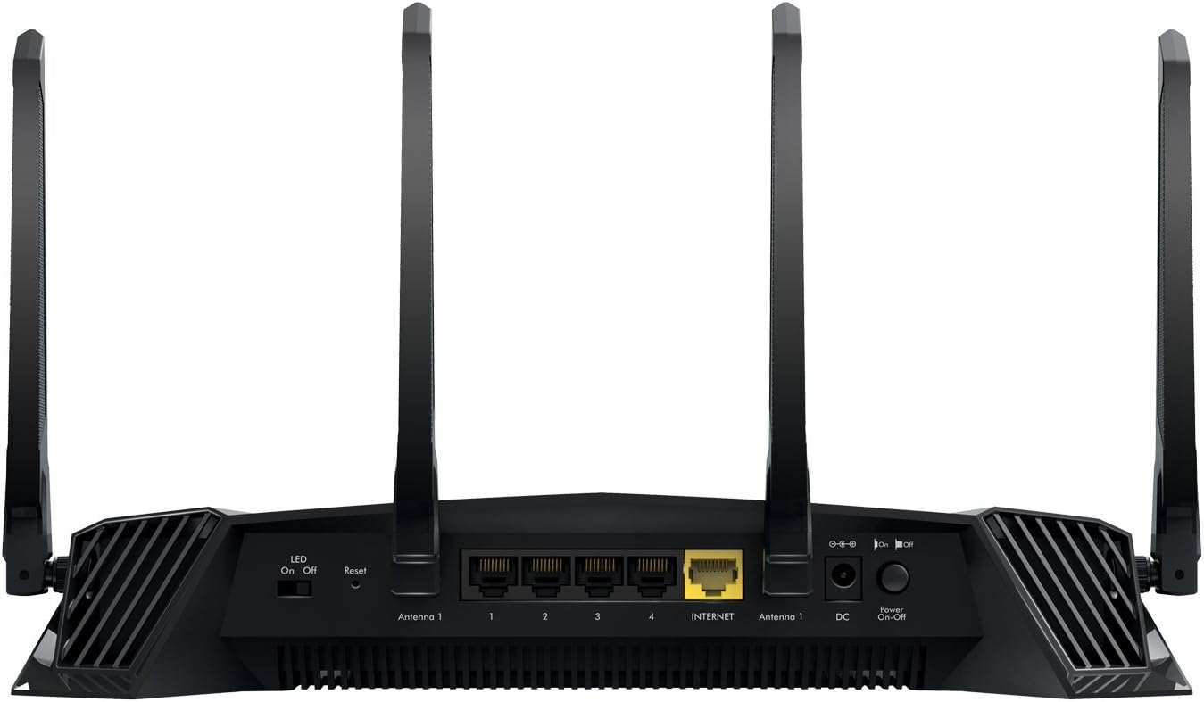 NETGEAR XR450 Nighthawk Pro Gaming WiFi Router, AC2400 Dual-Band Quad Stream Gigabit, Gaming Dashboard Powered by Dumaos