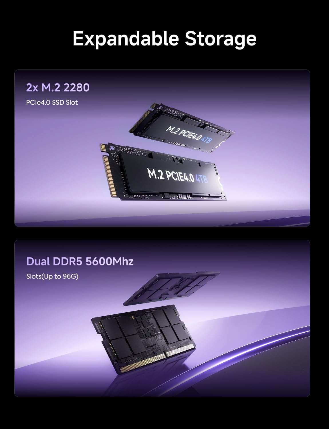 MINISFORUM Mini PC X1-255 AMD Ryzen 7 255 Barebone with 2x DDR5 Slots + 2x PCIe4.0 SSD Slots Desktop Computer, HDMI|DP|2xUSB4, 2.5G Lan/WiFi7/BT5.4, Built-in Dual Microphones, Radeon Graphics Micro PC