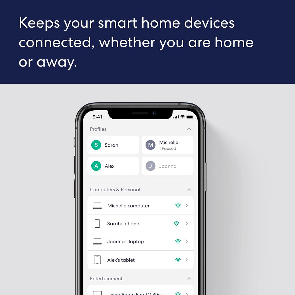 Like-New Amazon eero 6+ mesh wifi router - Supports internet plans up to a Gigabit, Coverage up to 1,500 sq. ft., Connect 75+ devices, 1-pack