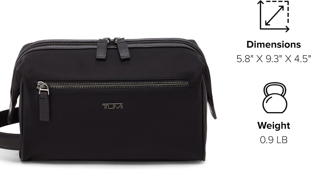 TUMI - Travel Accessories Dopp Kit - Men's Travel Essentials Framed Toiletry Bag - Black