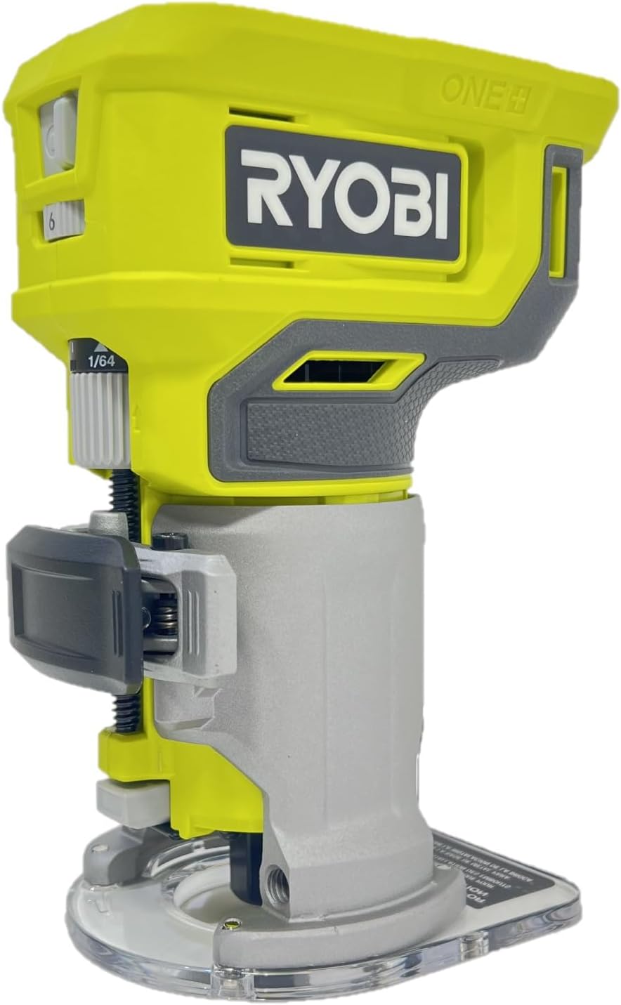 RYOBI 18V Cordless Fixed Base Trim Router with 24-Piece Router Bit Set A252401