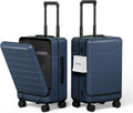 Top Opening PC Hard Shell Suitcase, 20-inch International Carry On Luggage with TSA Lock, 360 Silent Spinner Wheels, Lightweight - Ideal for Business Travel Suitcase (Blue, Carry-On 20-Inch)