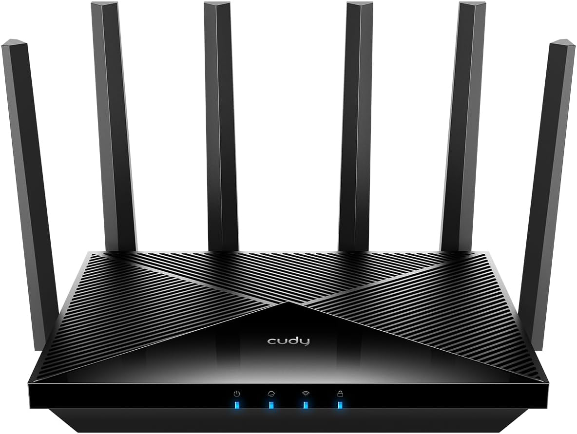 Cudy BE6500 WiFi 7 Router Dual Band Gigabit Gaming Router, 6500Mbps, VPN Client and Server, Cudy Mesh and APP Compatible, Broadcom 2 GHz Quad-Core CPU, WR6500