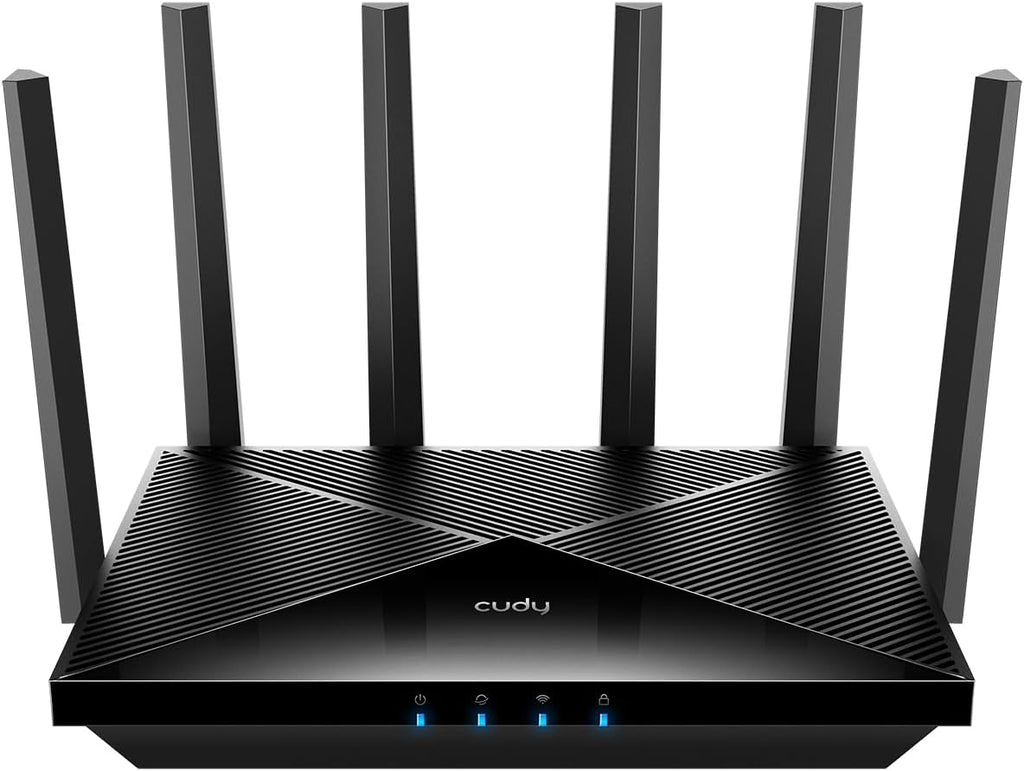 Cudy Tri-Band WiFi 7 BE11000 Router, 6-Stream 10 Gbps, 4 × 2.5G Ports, Up to 11000Mbps, VPN Server and Client, Cudy APP and Mesh, 6 × High-gain Antennas, WR11000 (Renewed)