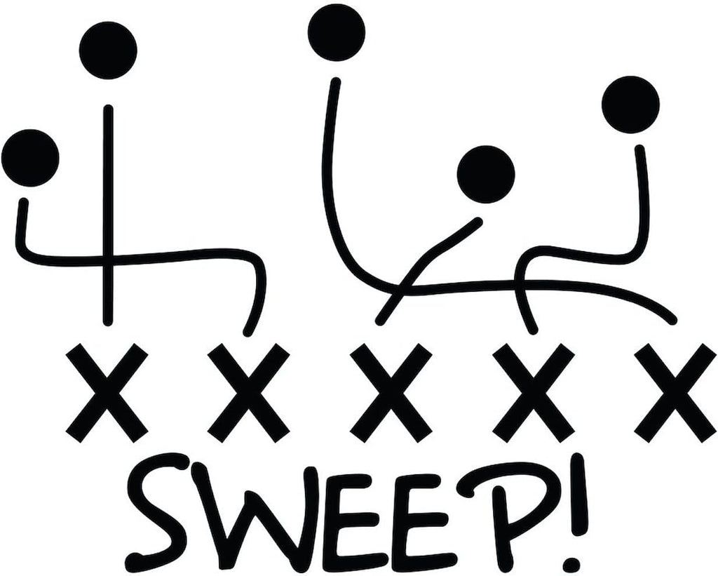 CafePress Football Sweep Magnets Rectangle Magnet (100 pack)