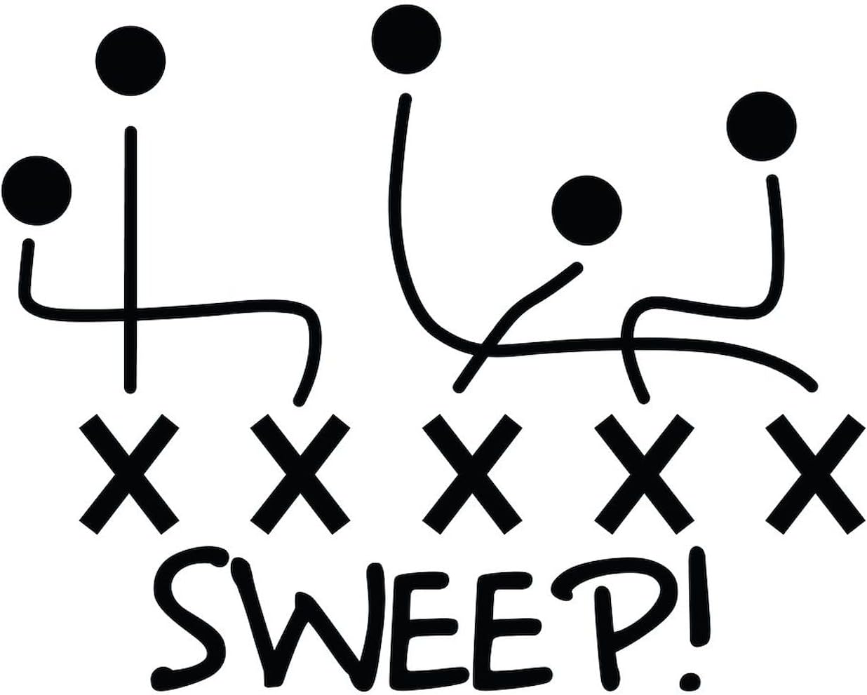 CafePress Football Sweep Magnets Rectangle Magnet (100 pack)