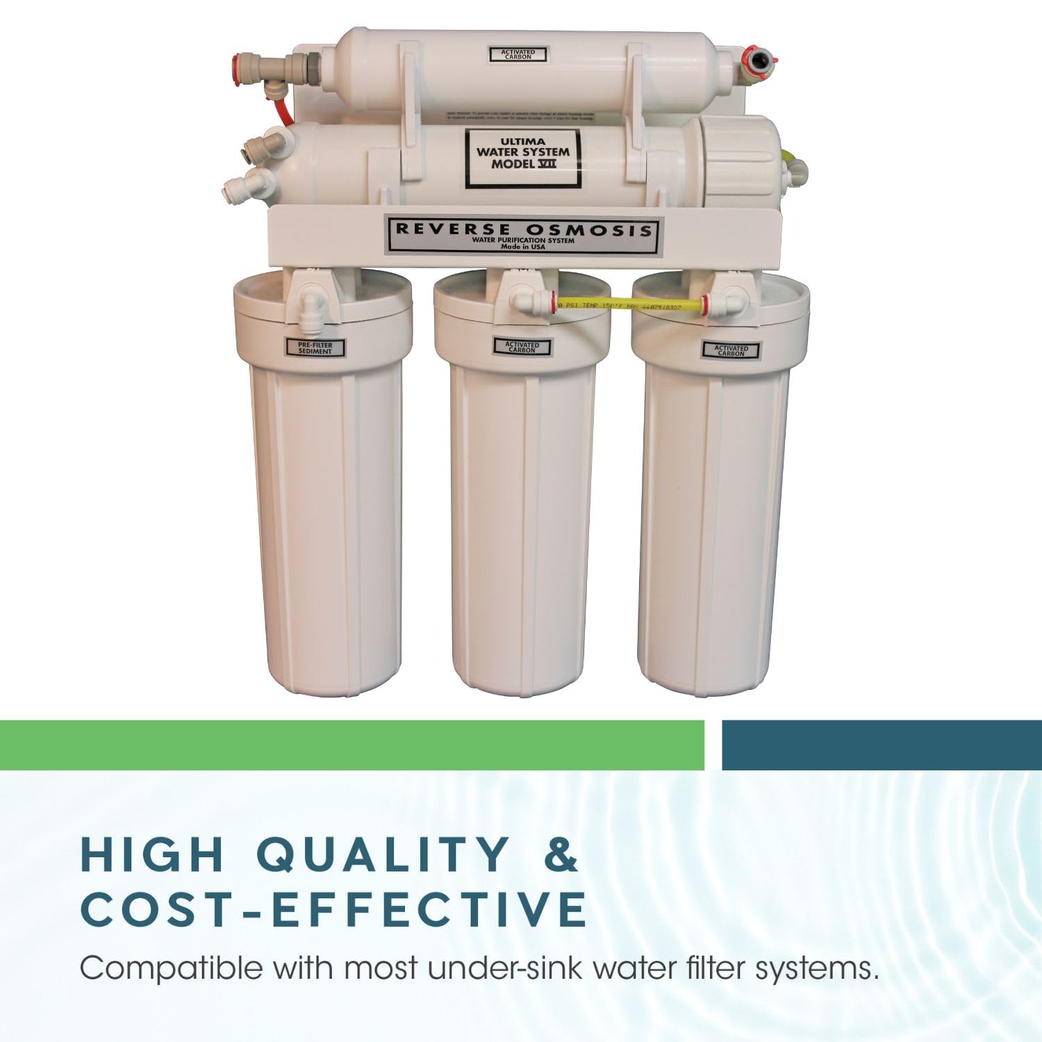 Ultima 7/VII 5 Stage Universal Reverse Osmosis Under Sink Water Filter System Replacements with 50 GPD RO Membrane and Alkalizer Post Carbon Filter Kit…