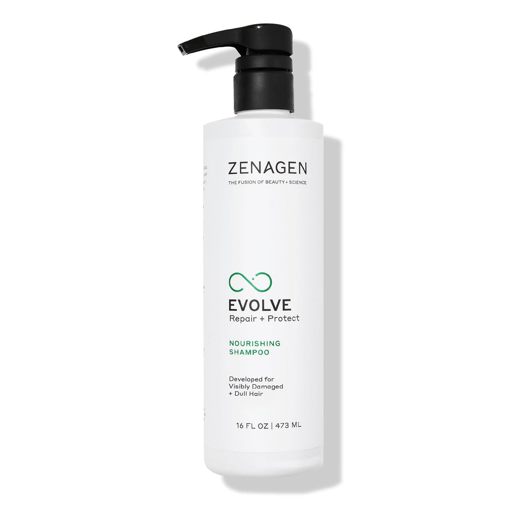 ZENAGEN Evolve Repair + Protect Nourishing Shampoo (Unisex) | Repairs & Strengthens Damaged Hair, Promotes Thicker Fuller Hair, Plant-Based, Color-Safe, Vegan, All Hair Types