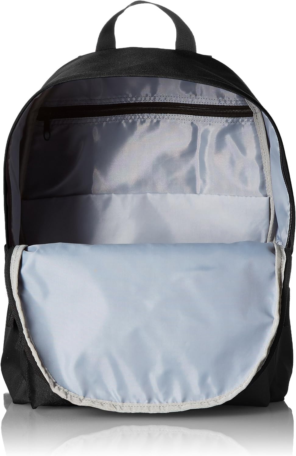 Amazon Basics Backpack for School,Travel,Study with Padded Adjustable Shoulder Straps,Spacious Compartment,Water Bottle Pockets,Durable Classic Design,Black,(Pack of 8)