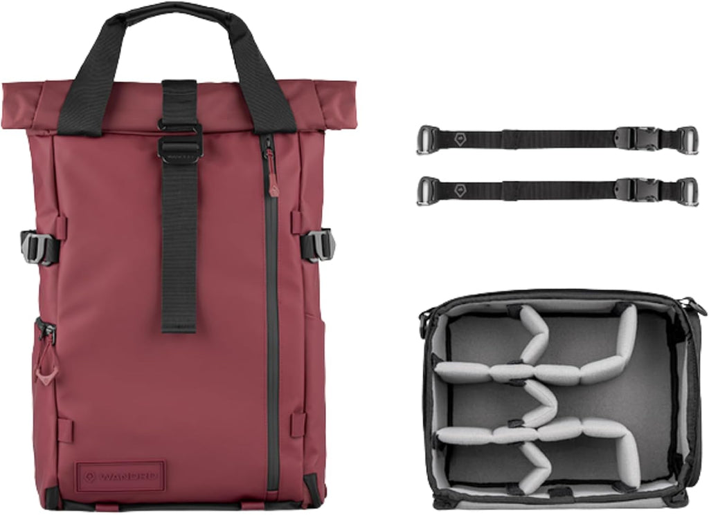 WANDRD PRVKE Rolltop 31L V4 Photography Bundle – Expandable Travel Camera Backpack with Essential Camera Cube and Laptop Sleeve