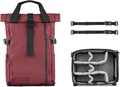 WANDRD PRVKE Rolltop 21L V4 Photography Bundle – Expandable Travel Camera Backpack with Essential Camera Cube and Laptop Sleeve