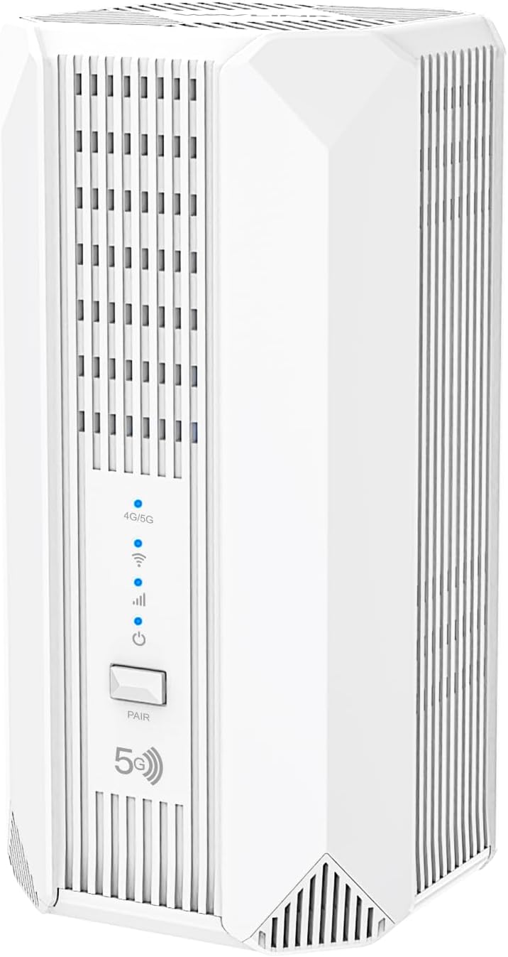 WAVLINK 2026 New 5G NR SA NSA AX3000 WiFi 6 CPE Router with SIM Card Slot, Qualcomn RM520N-GL Module, Dual Band Mesh 5G Router, Gigabit WAN/LAN Ports, 9 x Internal Antennas, WPA3, VPN