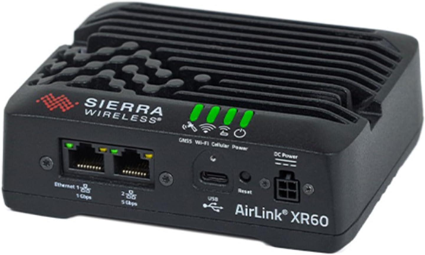 Sierra Wireless AirLink XR60 Wi-Fi 6 IEEE 802.11ax 2 SIM Ethernet Modem/Wireless Router