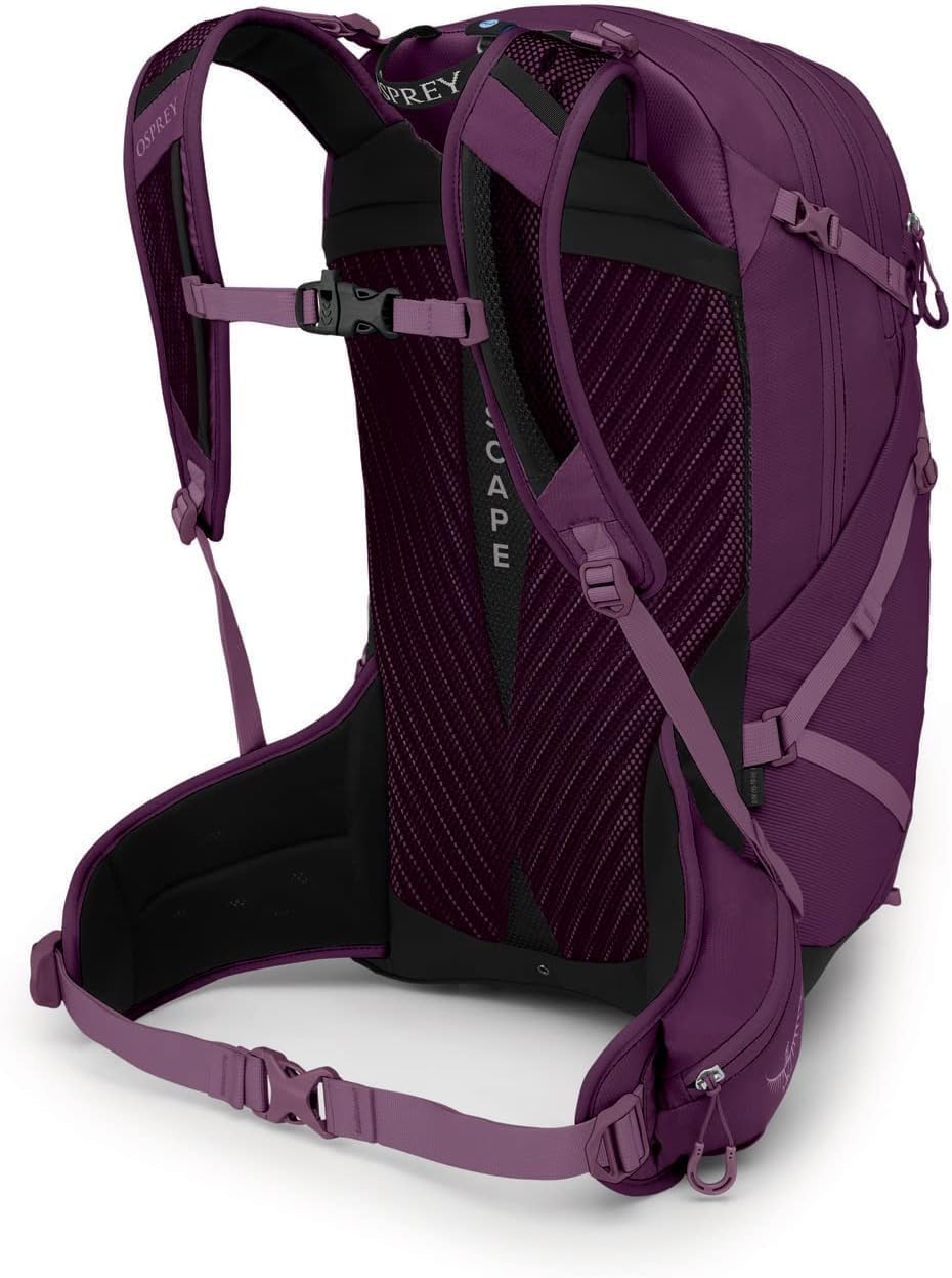 Osprey Sportlite 25L Lightweight Hiking Backpack for Men and Women, Aubergine Purple, M/L