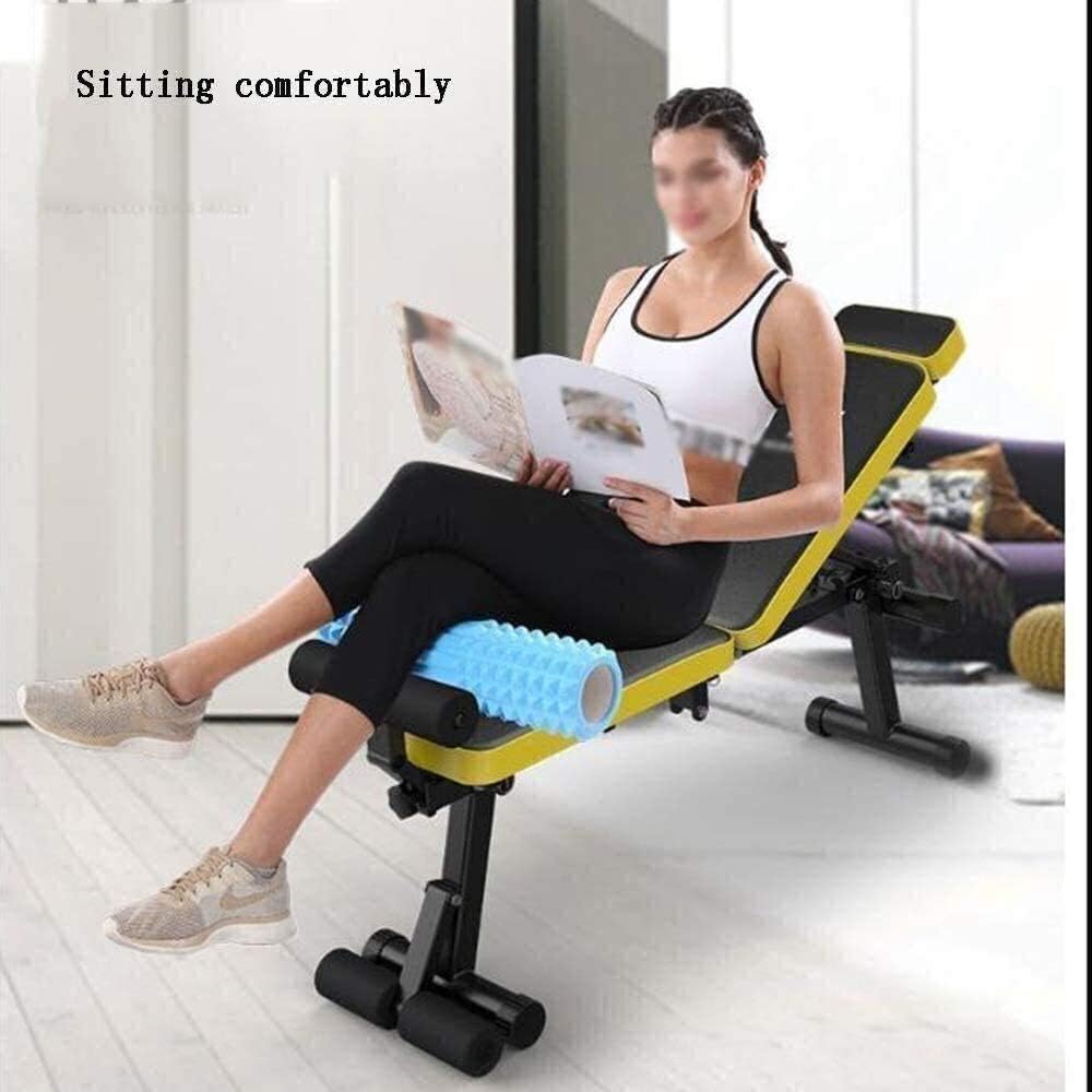Weight Bench Home Gym Benches Dumbbell Bench Weight Bench, Ab Bench Rack Set Fitness,Foldable Sit Up Bench - Adjustable Weight Bench, Mediate Sit Ups Fitness Bench F,St