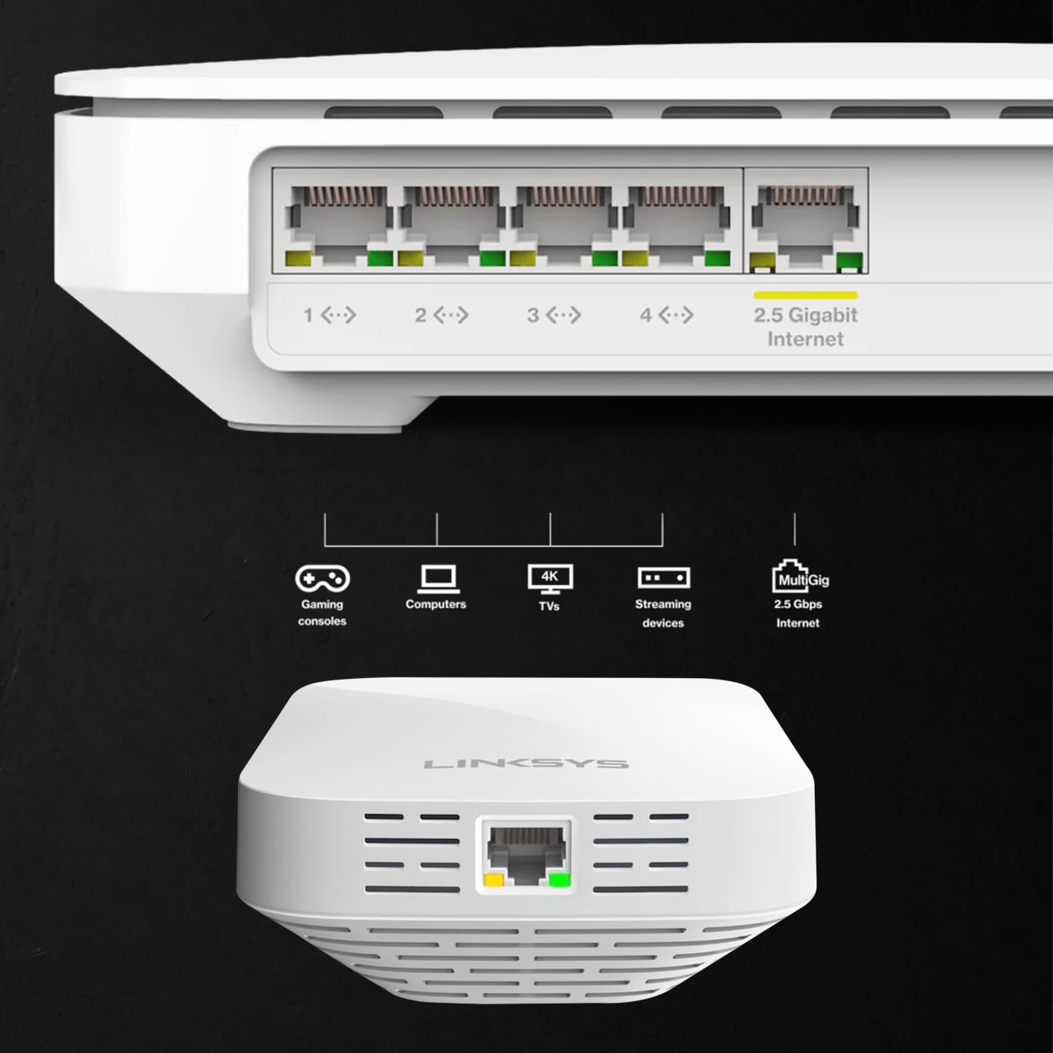 Linksys Router & WiFi Extender Combo,Includes WiFi 6 Router and WiFi Range Extender for Superior Coverage, Ideal for WiFi Extender Signal Booster and Internet Router for Reliable Internet Performance
