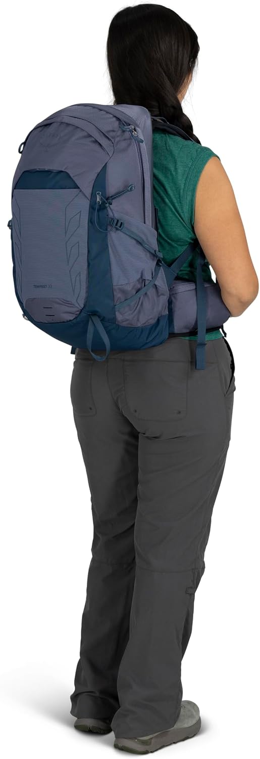 Osprey Tempest 22L Women's Lightweight Hiking Backpack - Small Daypack for Travel & Camping, Anchor/Blue Atlas