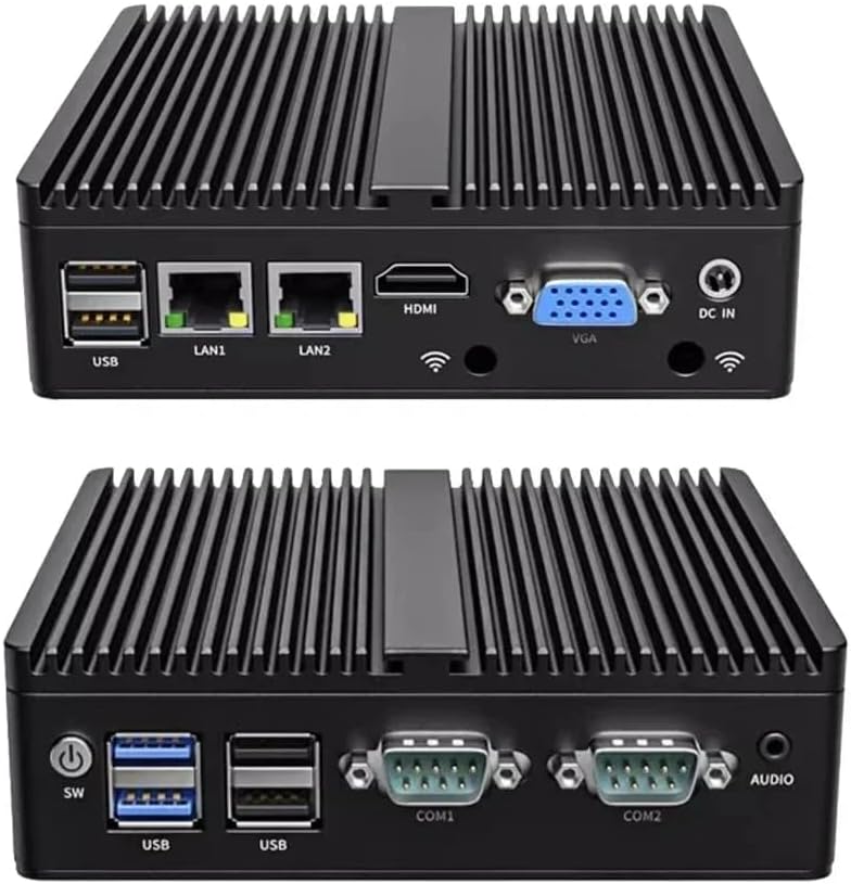Firewall, Intelligent Soft Routing Micro Appliance/Fanless Mini PC • Celeron N2840, 2 x RJ45(1000M), USB 3.0,HDMI,VGA,NO RAM NO mSATA SSD (8GB RAM 256GB SSD)