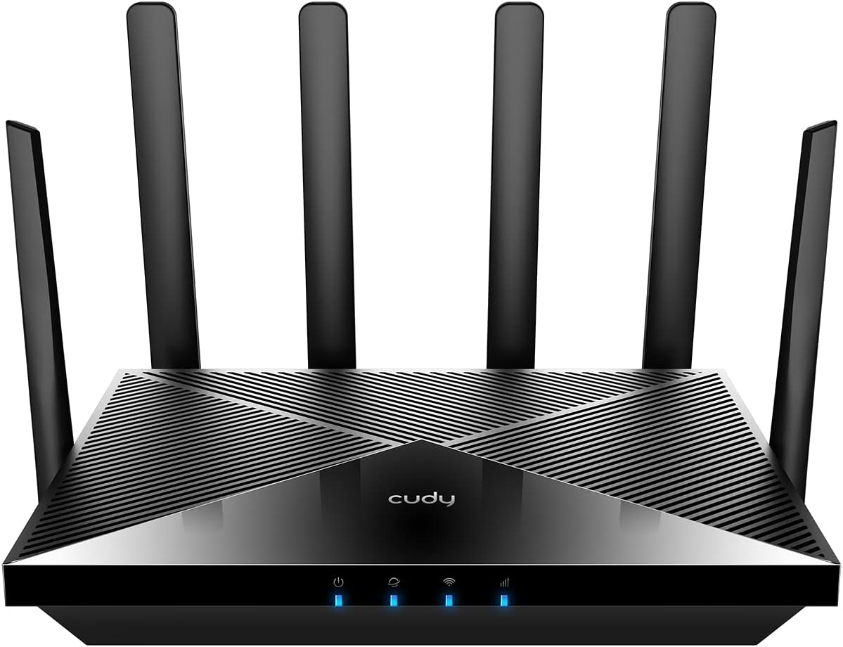 Cudy New 5G NR SA NSA AX3000 WiFi 6 CPE Router, AX3000 Dual SIM 5G Cellular Router, Qualcomm IPQ5018, SDX62, MU-MIMO, Detachable Antennas, Band Lock, VPN, Zerotier, Cloudflare, P5