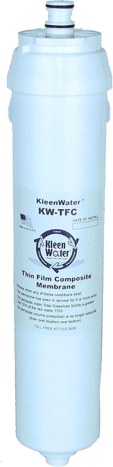 KleenWater Replacement for Water Factory SQC4 and 3M 3MRO401 Water Filters and Module, Made in USA, Set of 4