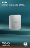 Amazon eero Pro 7 tri-band mesh Wi-Fi 7 router - Supports internet plans up to 5 Gbps, Coverage up to 2,000 sq. ft., 1-pack
