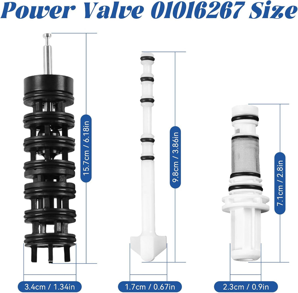 Power Valve 01016267 Compatible with Culligan Water Softener - New 01016267 Rebuild Kit for Brine Piston & Sleeve Kit