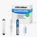 Microline TFC-435 Replacement Filter Kit – Complete with 50 GPD Reverse Osmosis Membrane, Genuine Components for Contaminant Reduction, Reduces Fluoride, Chlorine, and Arsenic V