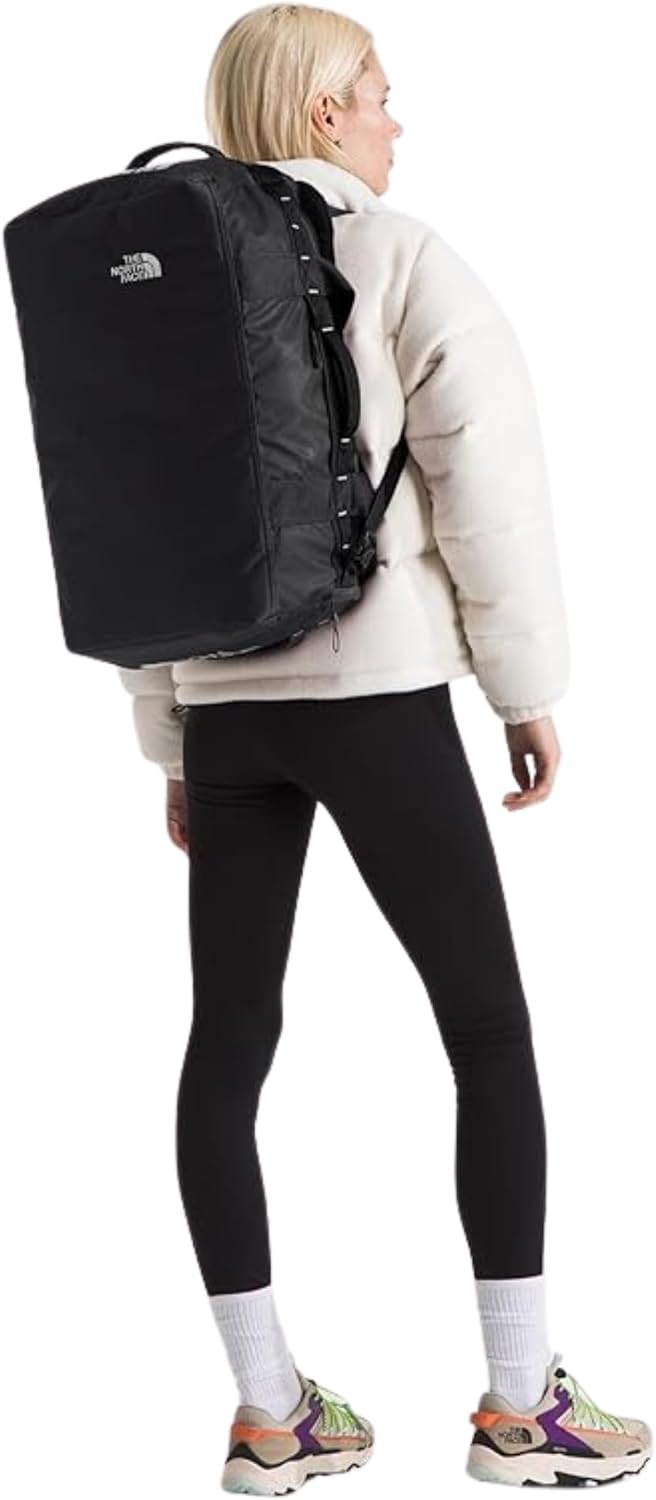 THE NORTH FACE Base Camp Voyager Duffel—42L - PFAS Free, TNF Black/TNF White-NPF, One Size