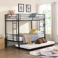 BUNK Bed Pink Twin Over Twin (Black + Metal-1)