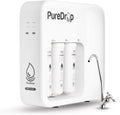 PureDrop PDR-100RO 3-Stage Under Sink Reverse Osmosis Drinking Water Filtration System, 100 GPD Fast Flow Built-in Tank RO Water Filter System, Reduce PFAS