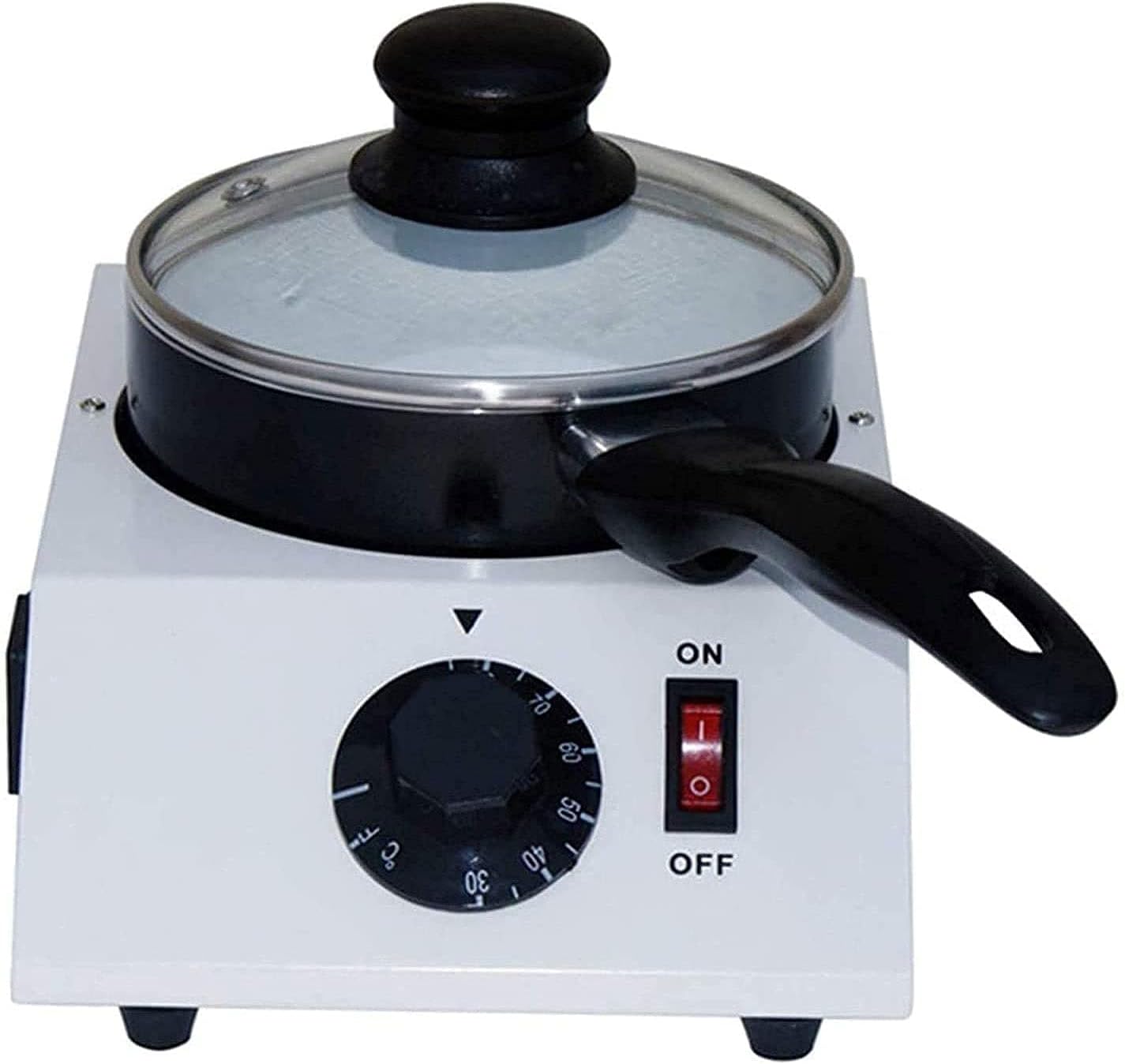 Feiyx Single Pot Heater Paraffin Wax Warmer Machine, Adjustable Temperature Machine Facial Skin Equipment SPA Hair Removal Tool,for Full Body, Legs, Face, Eyebrows, Bikini