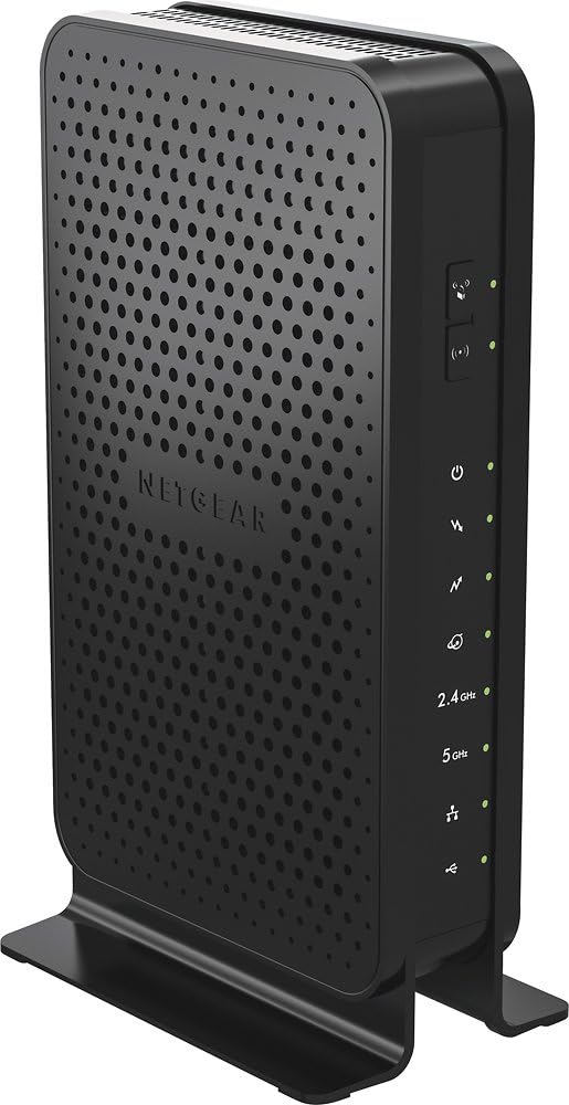 Netgear C3700-100NAS N600 (8x4) WiFi DOCSIS 3.0 Cable Modem Router (C3700) Certified for Xfinity from Comcast, Spectrum, Cox, Spectrum & More