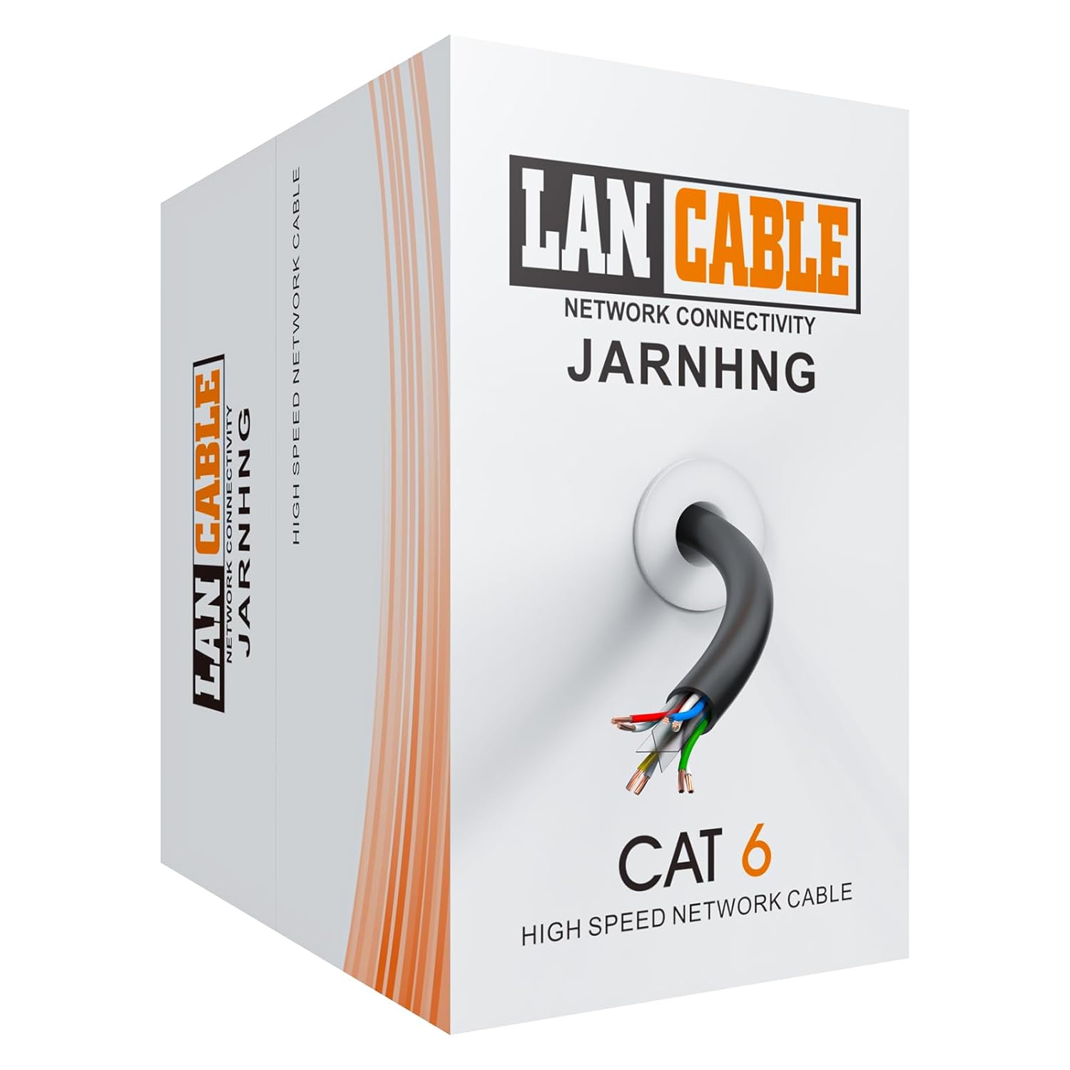 Cat6 Ethernet Cable 1500ft Bulk, Outdoor/Indoor 26AWG UTP Network Wire, 550MHz, Waterproof & UV Resistant, Direct Burial Rated, Cut-to-Length Cable for Security Cameras, Office (No Connectors)
