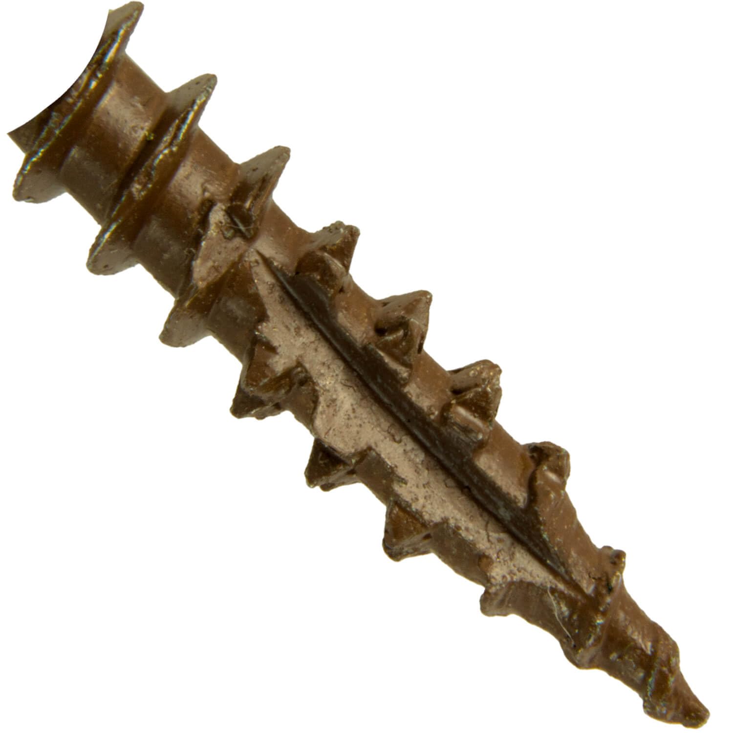 Jake Sales #10 x 2-3/4' Walnut Colored Composite Decking Wood Screw with Torx/Star Drive Head - Decking Exterior Coated - AQC Lumber Compatible Full Box ~1750 Screws