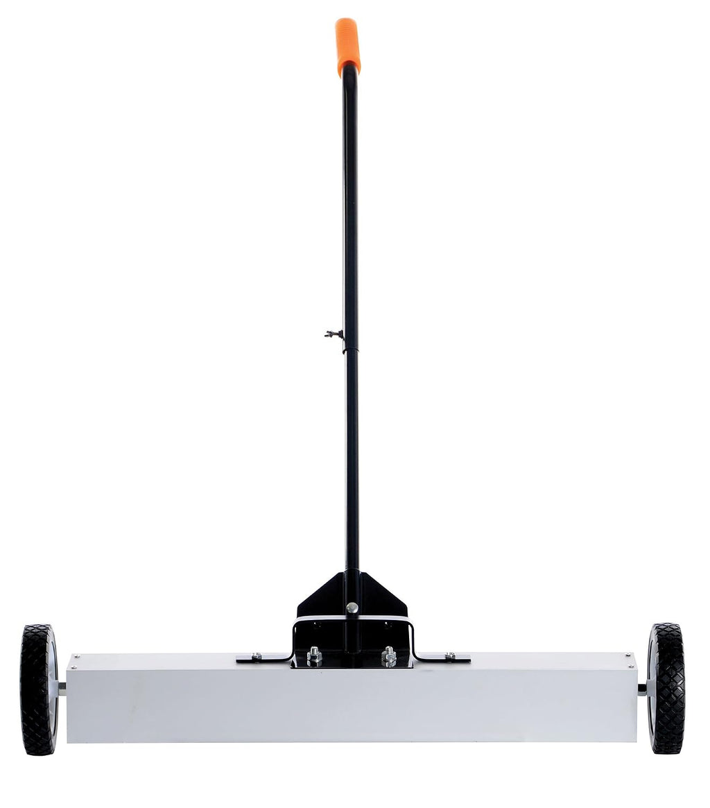 Vestil MFSR-30 Aluminum Magnetic Sweeper Handle Release 32 in. x 34-5/8 in. x 31 in. 30 Lb. Capacity Silver