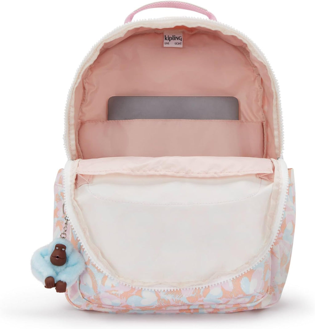 Kipling Women's Seoul 15' Laptop Backpack, Durable, Roomy with Padded Shoulder Straps, Built-In Protective Sleeve