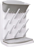 Ubbi Vertical Baby Bottle Drying Rack,Space Saving Countertop Drying Rack Baby Organizer,Gray,(Pack of 6)