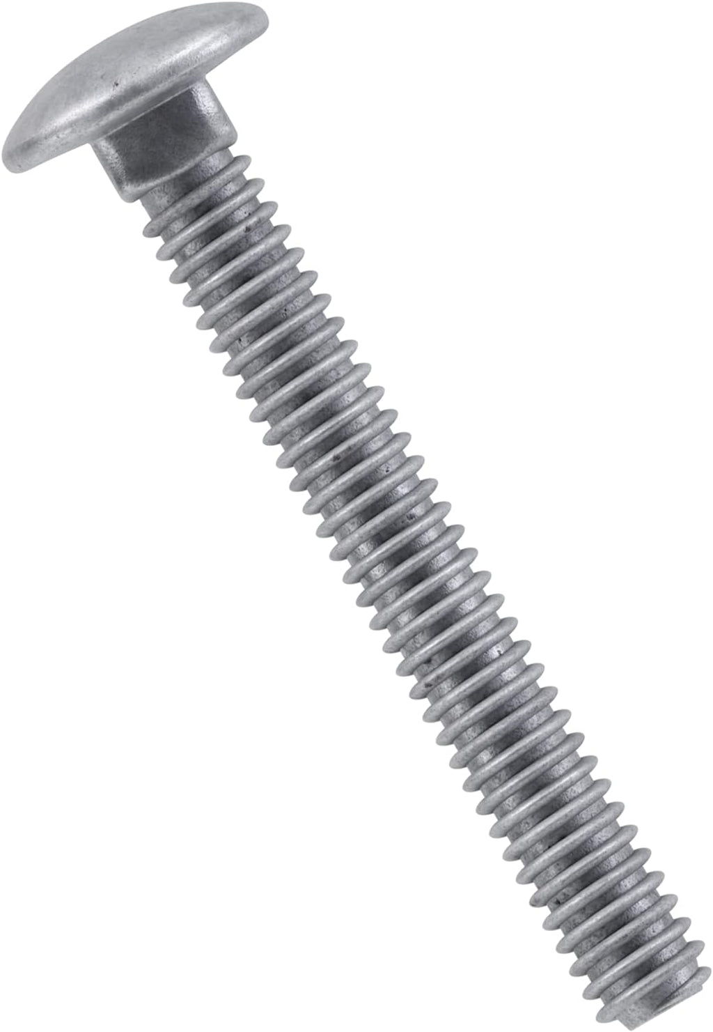 Hillman Group Galvanized Carriage Bolt 5/8' x 16', 25 Count, Blunt Point, Alloy Steel, Self-Locking Round Head Fasteners, Wood and Metal, No Washer Needed, Rust-Resistant (812660)