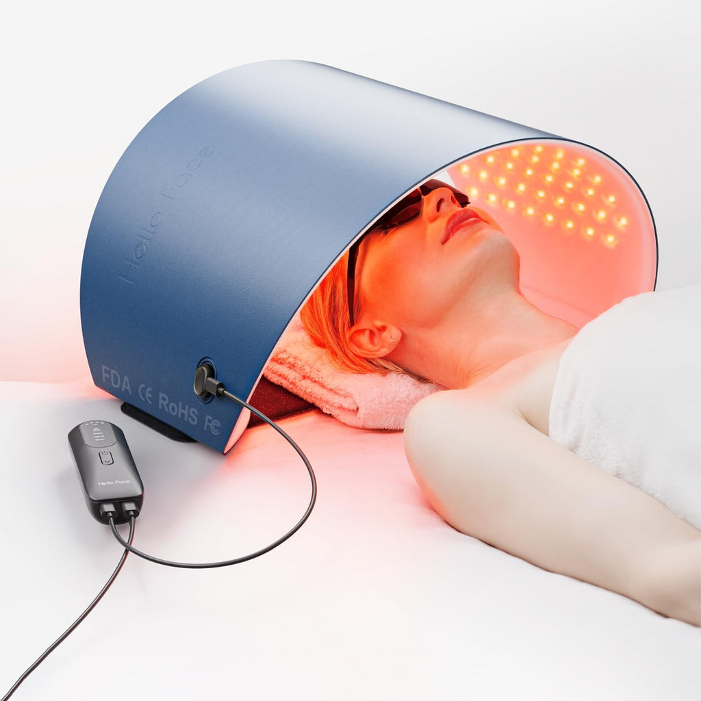 FDA Cleared Red Light Therapy for Face and Neck, 4 Modes LED Mask Light Therapy, Blue Infrared Red Light Therapy Mask for Wrinkles and Acne, PDT Photons Facial Skin Care Device
